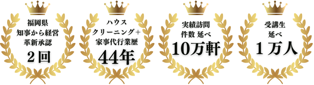 ハウスクリーニング＆家事代行事業の実績