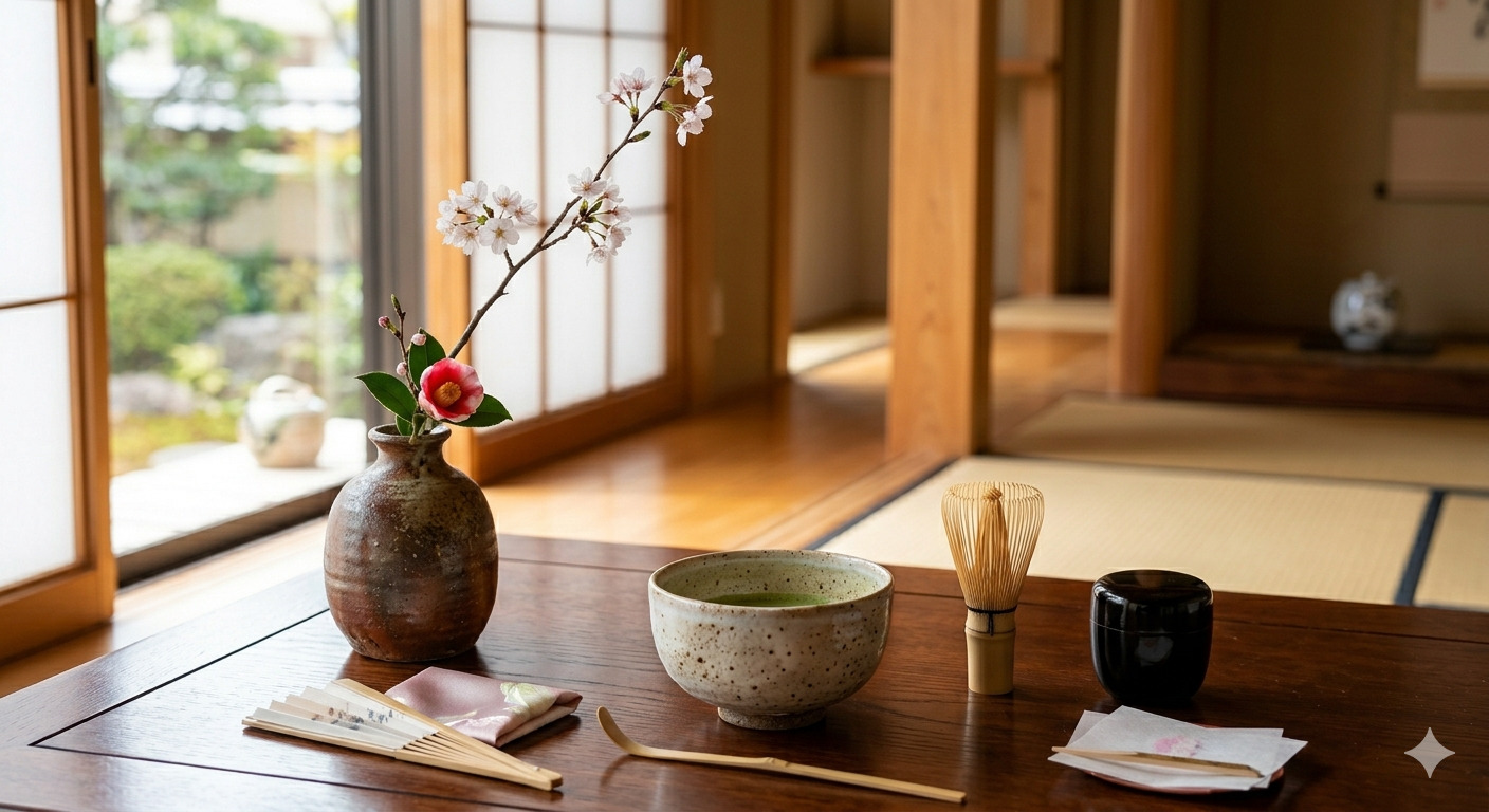 お茶の道具、お花の花器の画像